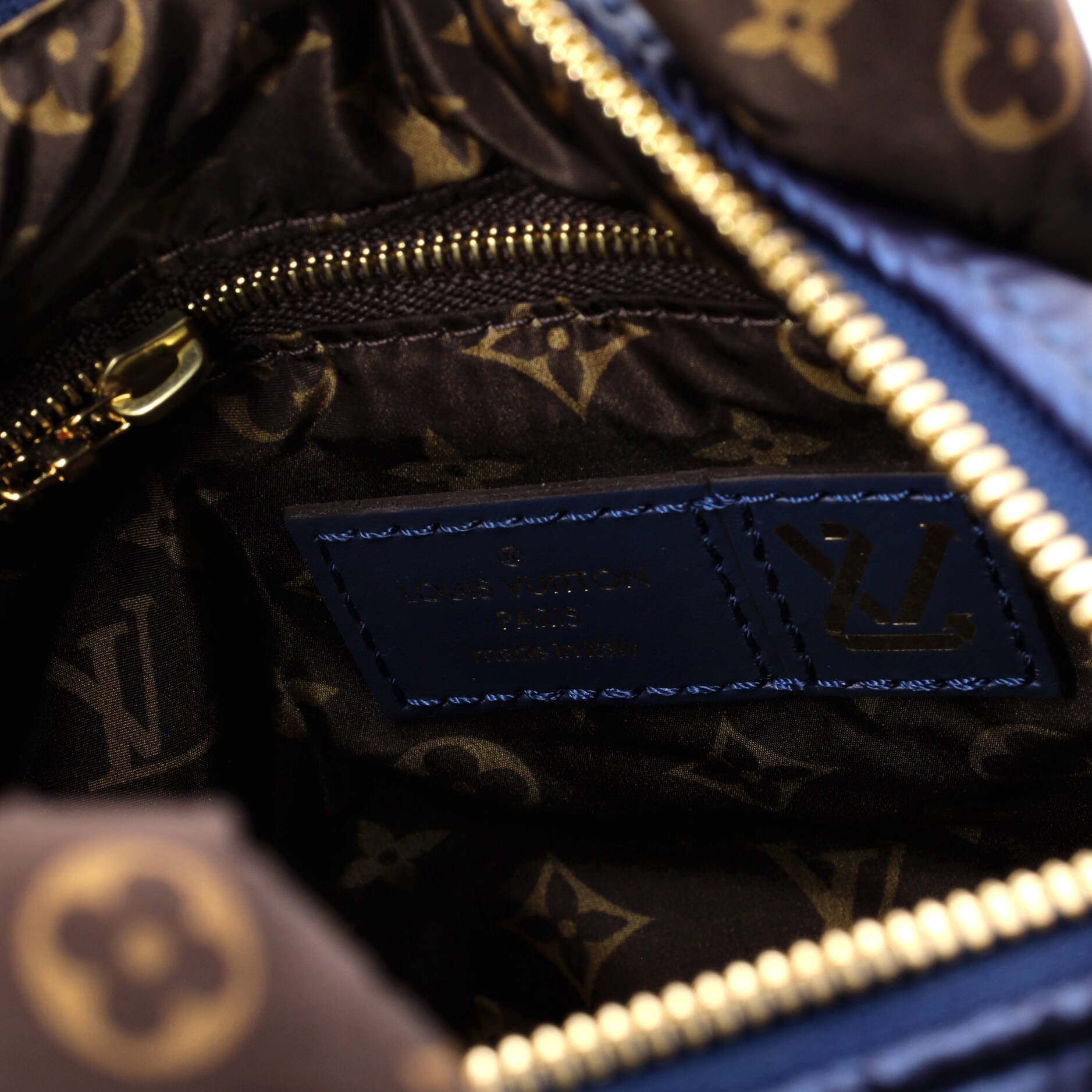 Speedy Bandouliere Bag Monogram Quilted Econyl Nylon 25