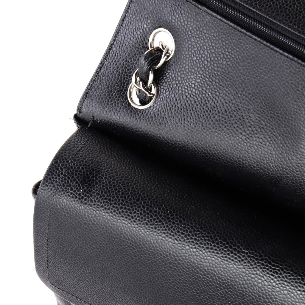 Classic Double Flap Bag Quilted Caviar Jumbo