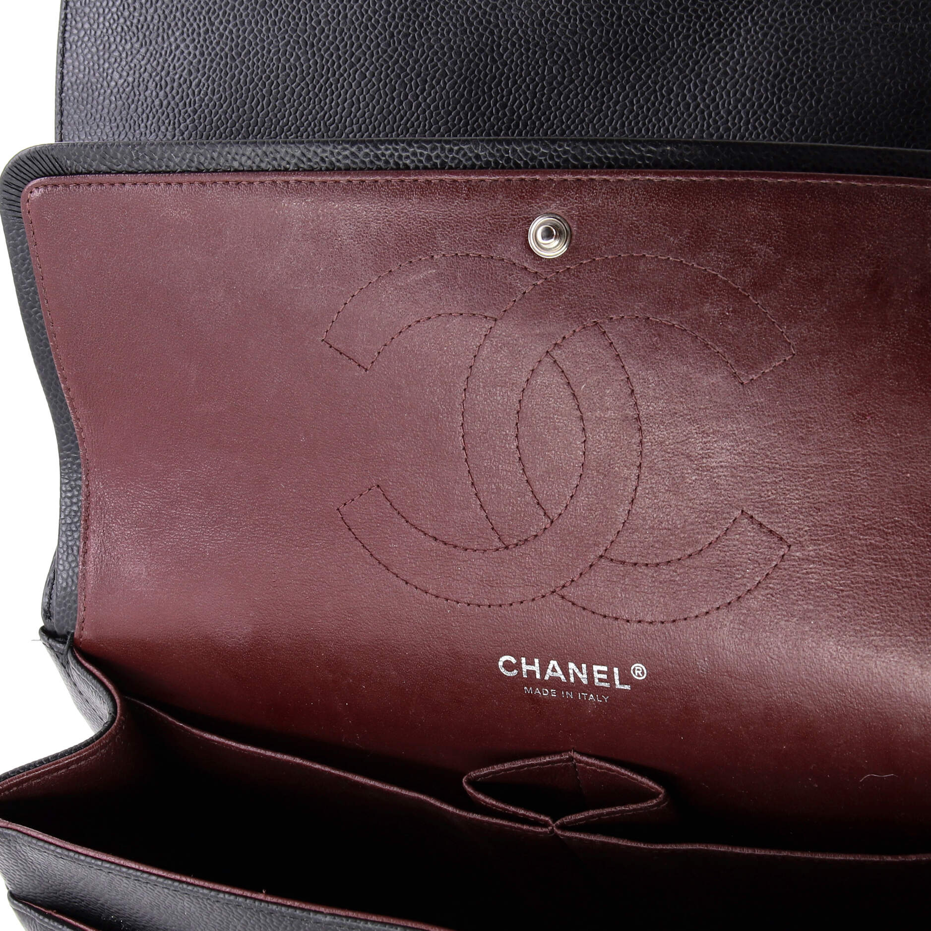 Classic Double Flap Bag Quilted Caviar Jumbo