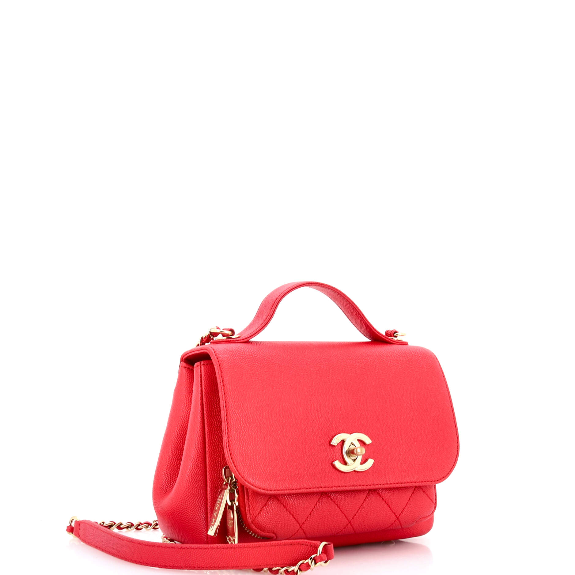 Business Affinity Flap Bag Quilted Caviar Mini