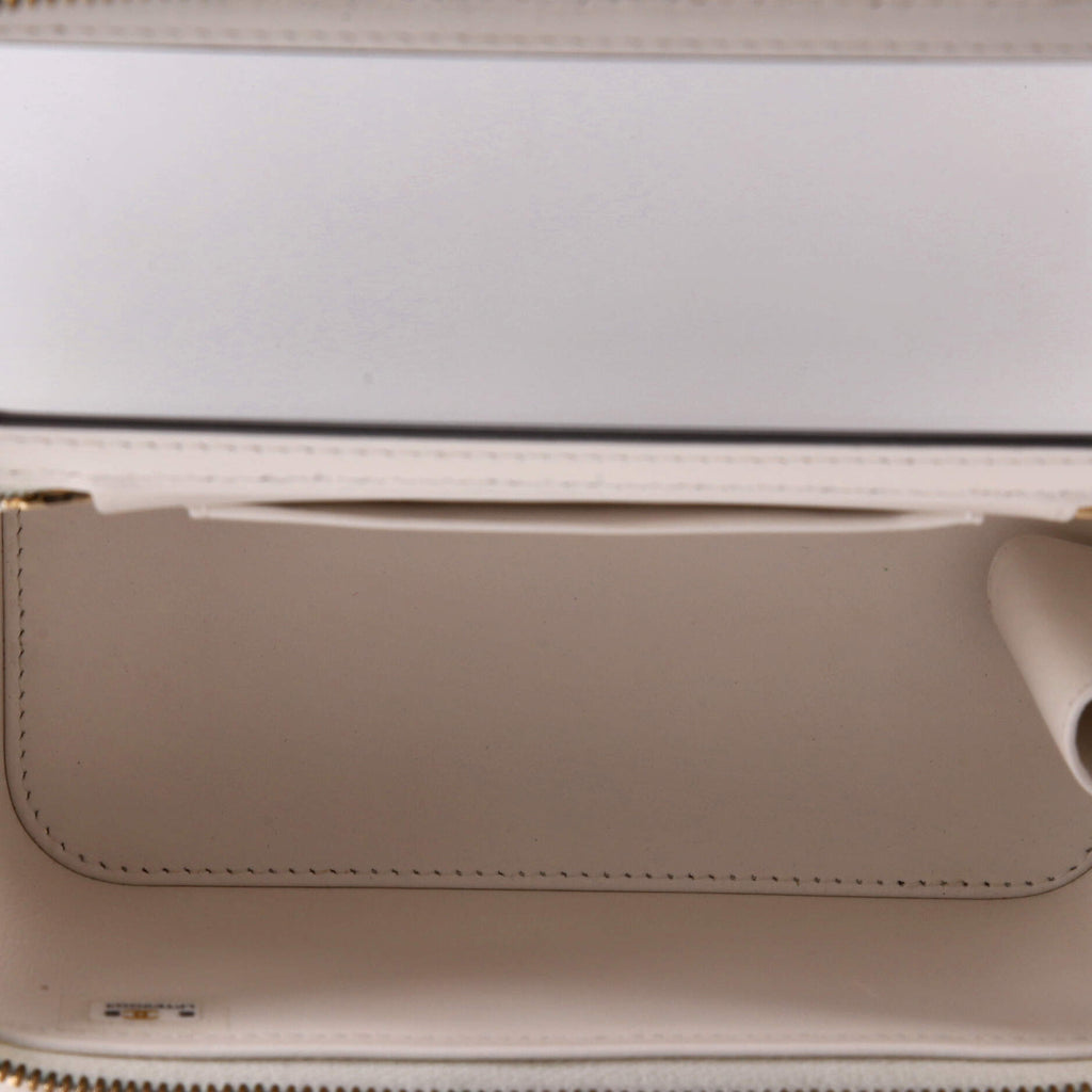 Coco Casino Vanity Case with Chain Quilted Caviar Small