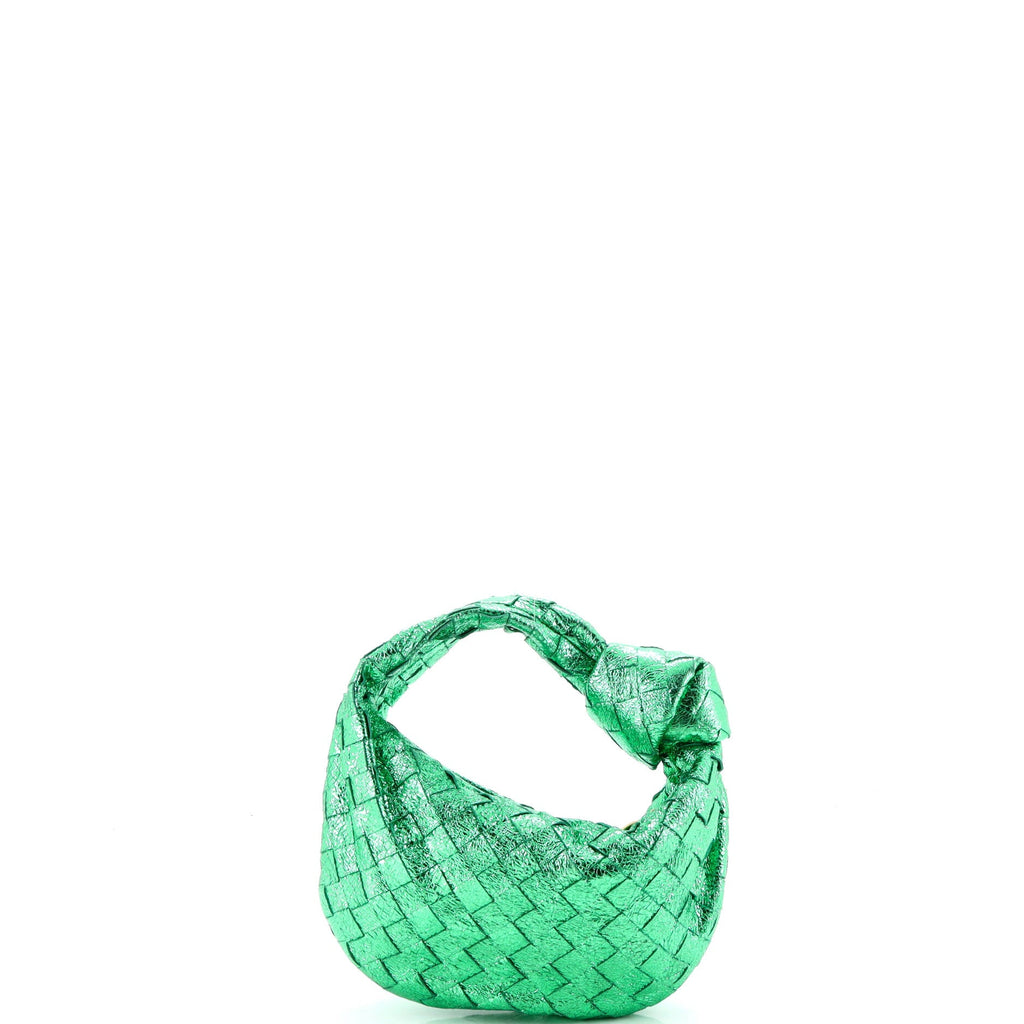 BV Jodie Hobo Metallic Intrecciato Nappa Mini