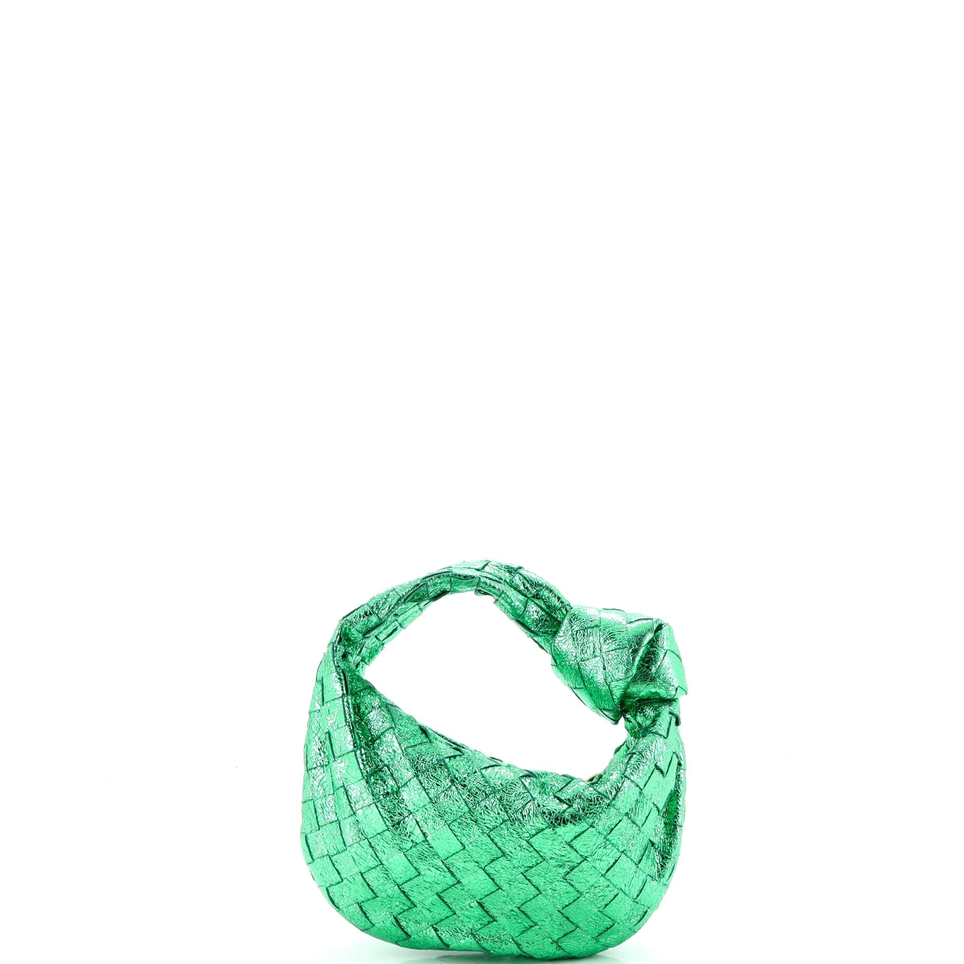 BV Jodie Hobo Metallic Intrecciato Nappa Mini