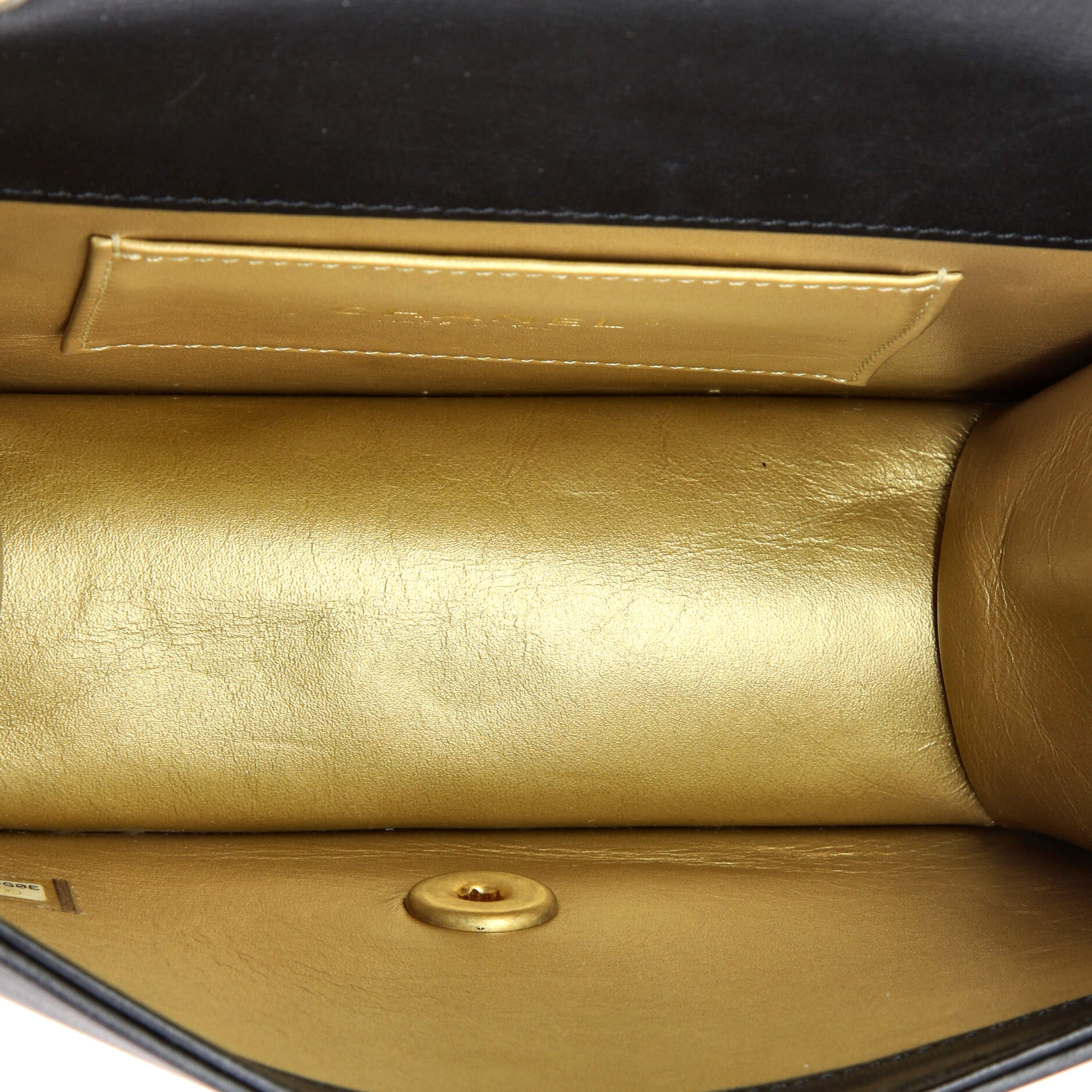 Resin and Pearl CC Full Flap Bag Quilted Calfskin Small