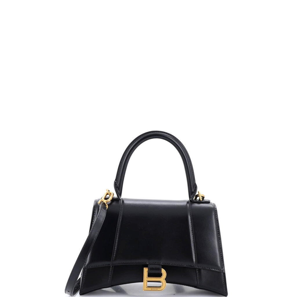 Hourglass Sling Shoulder Bag Leather Small