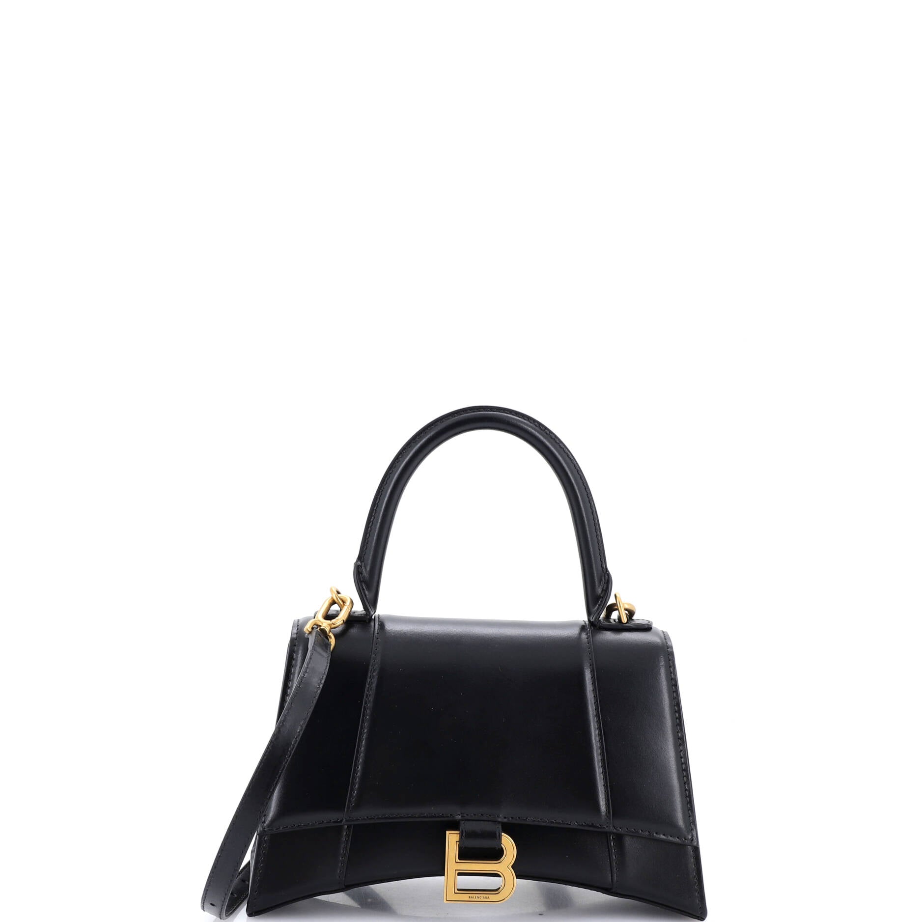 Hourglass Sling Shoulder Bag Leather Small
