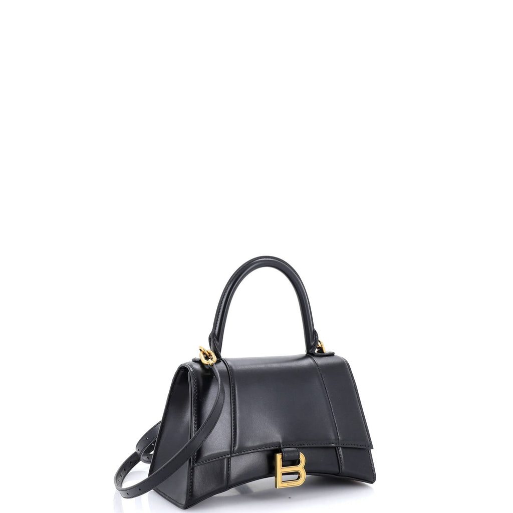 Hourglass Sling Shoulder Bag Leather Small