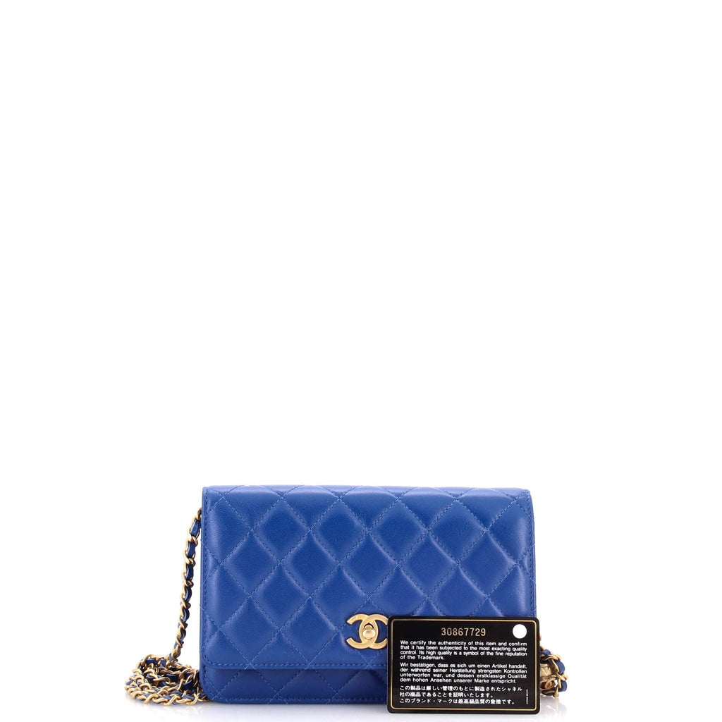 Pearl Crush Wallet on Chain Quilted Lambskin