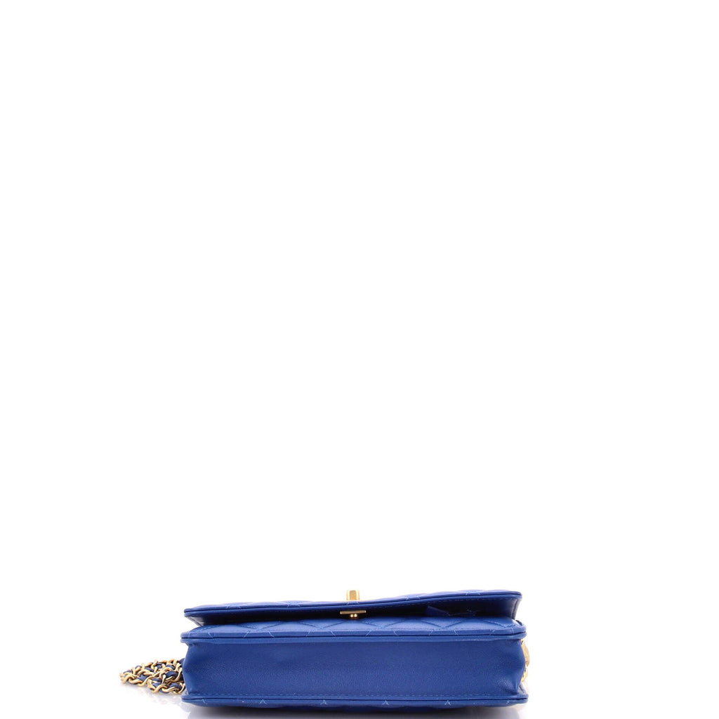 Pearl Crush Wallet on Chain Quilted Lambskin