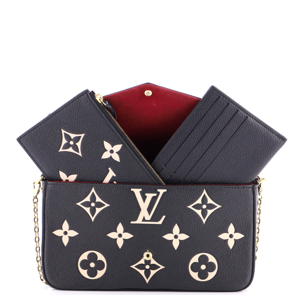 Felicie Pochette Bicolor Monogram Empreinte Giant
