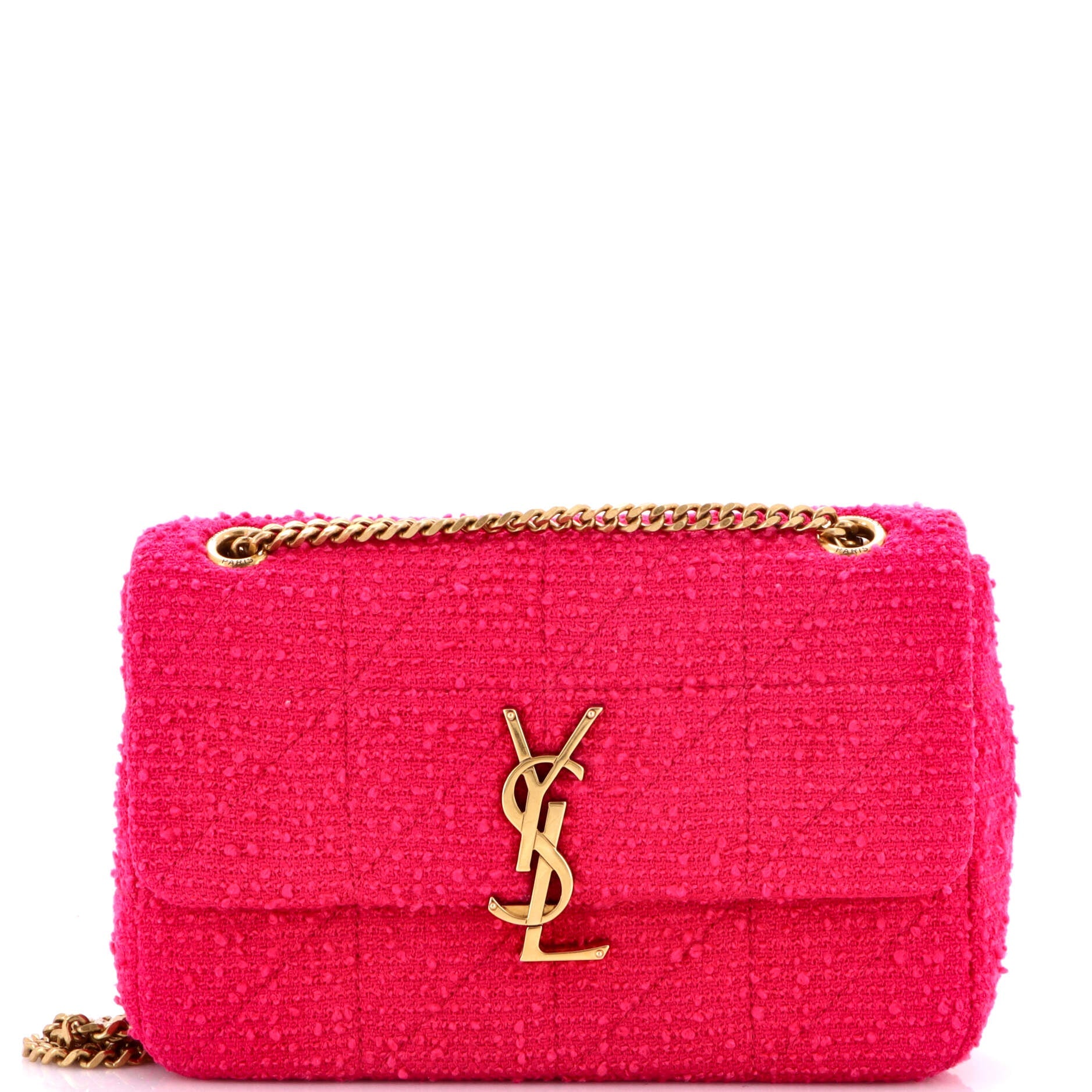 Jamie Flap Bag Quilted Boucle Tweed Medium