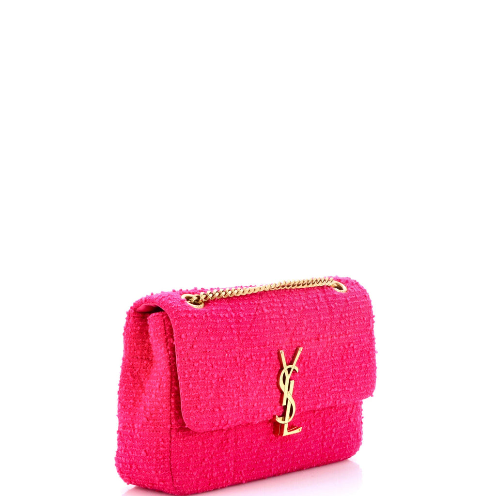 Jamie Flap Bag Quilted Boucle Tweed Medium