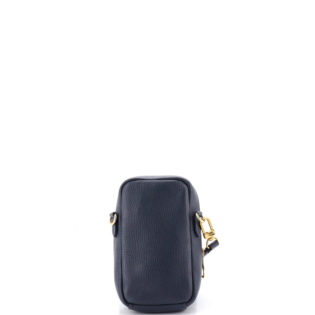 Nigo Flap Double Phone Pouch Monogram Denim and Taurillon Leather