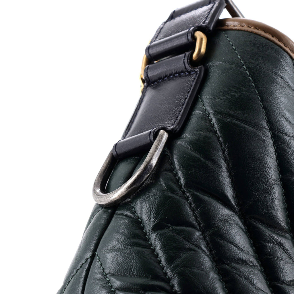Gabrielle Hobo Chevron Aged Calfskin Medium