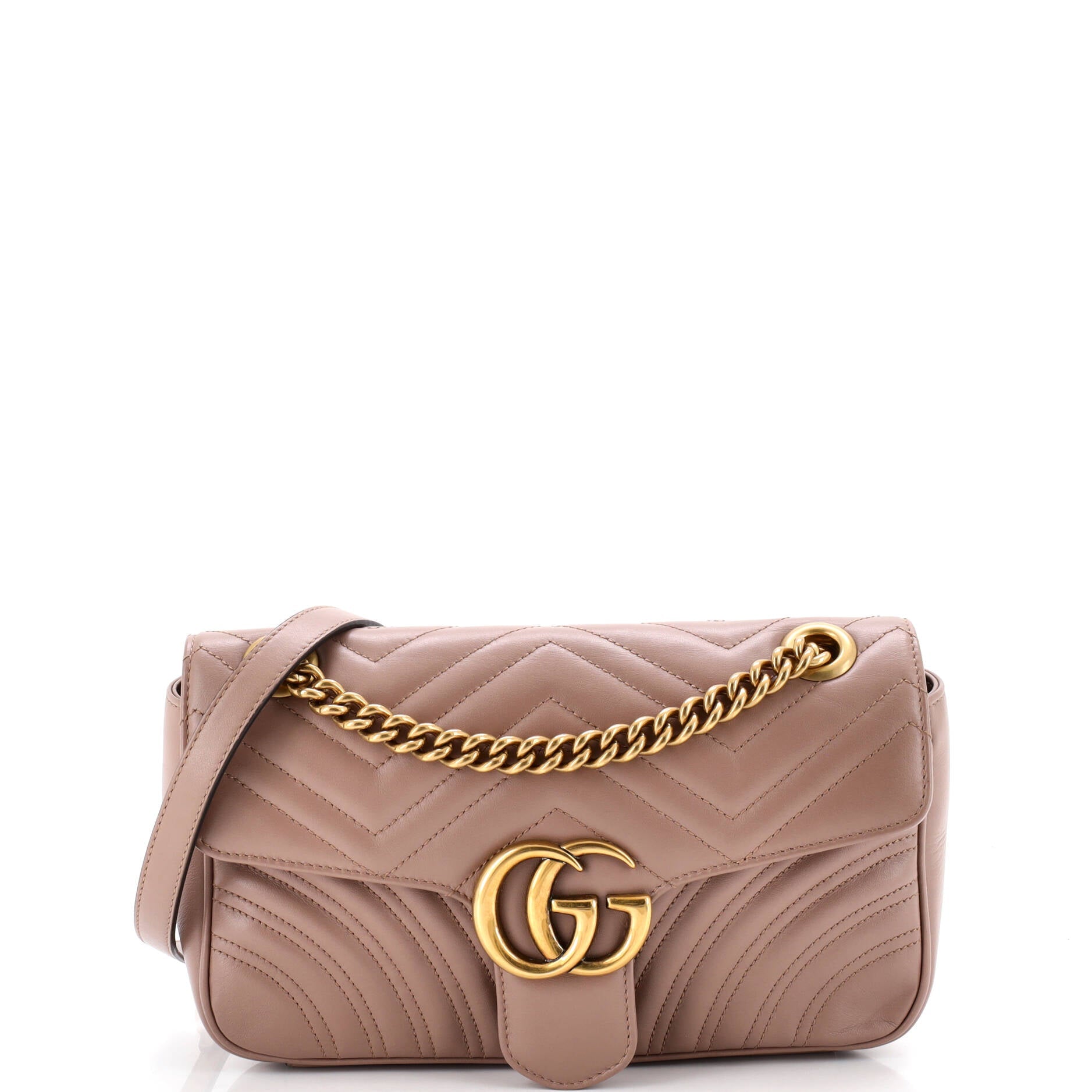 GG Marmont Flap Bag Matelasse Leather Small