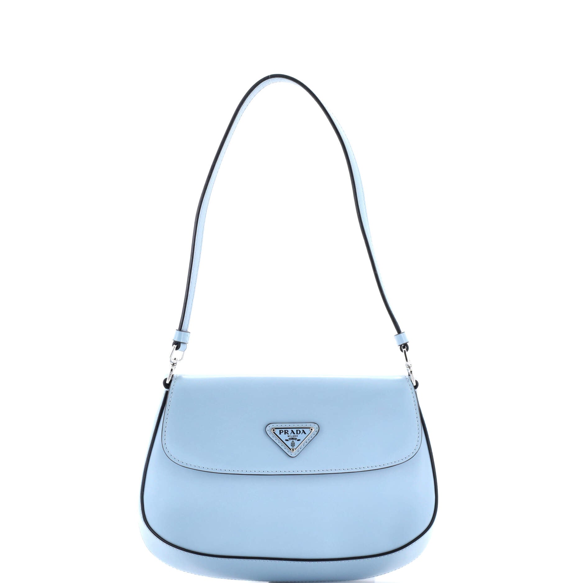 Cleo Flap Shoulder Bag Spazzolato Leather Small