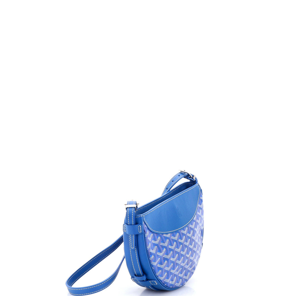 Hirondelle Shoulder Bag Coated Canvas and Leather