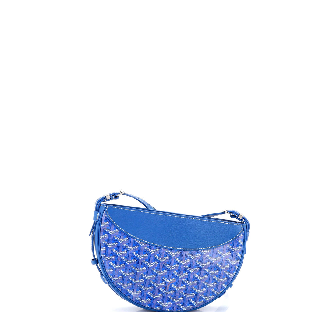 Hirondelle Shoulder Bag Coated Canvas and Leather