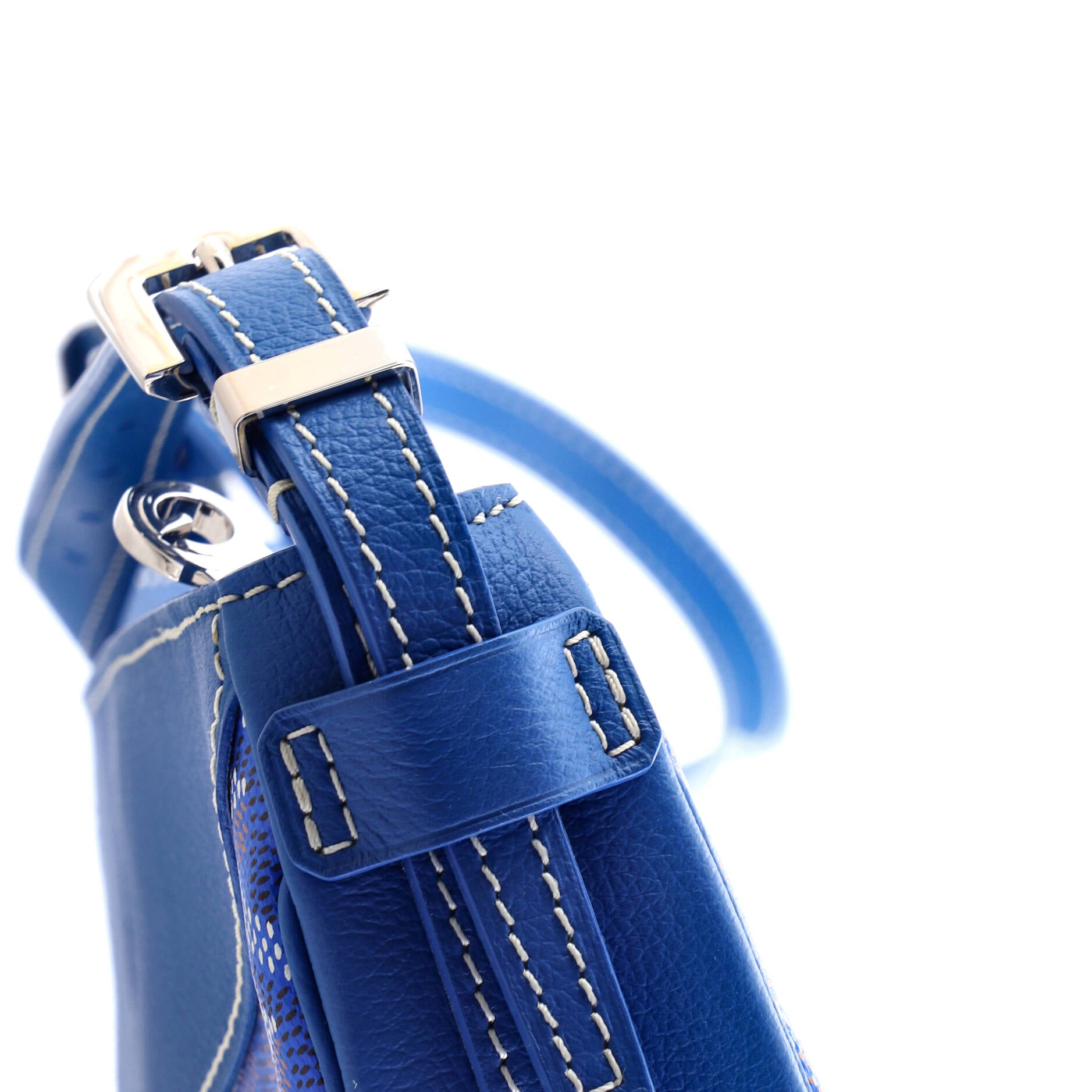 Hirondelle Shoulder Bag Coated Canvas and Leather
