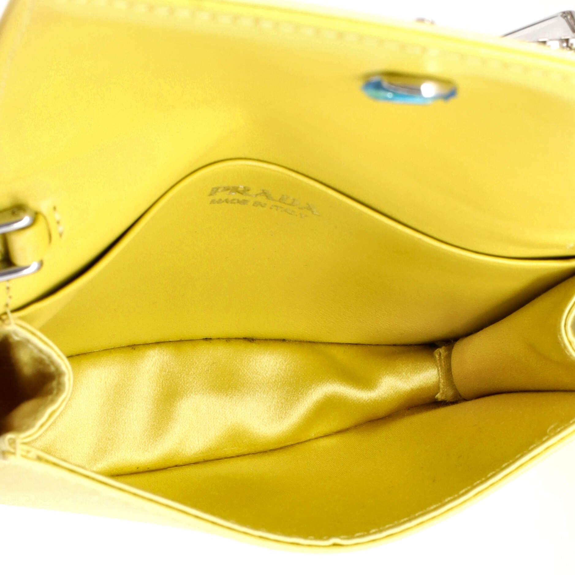 Flap Card Holder with Chain Satin with Crystals
