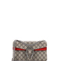 Dionysus Bag GG Coated Canvas with Crystal Embellished Metal Small