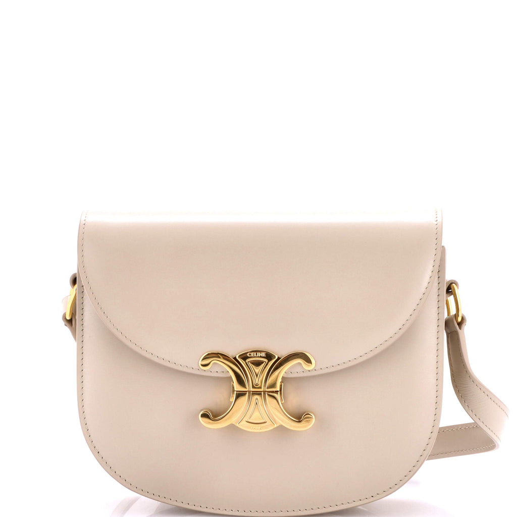 Triomphe Besace Clea Flap Bag Leather