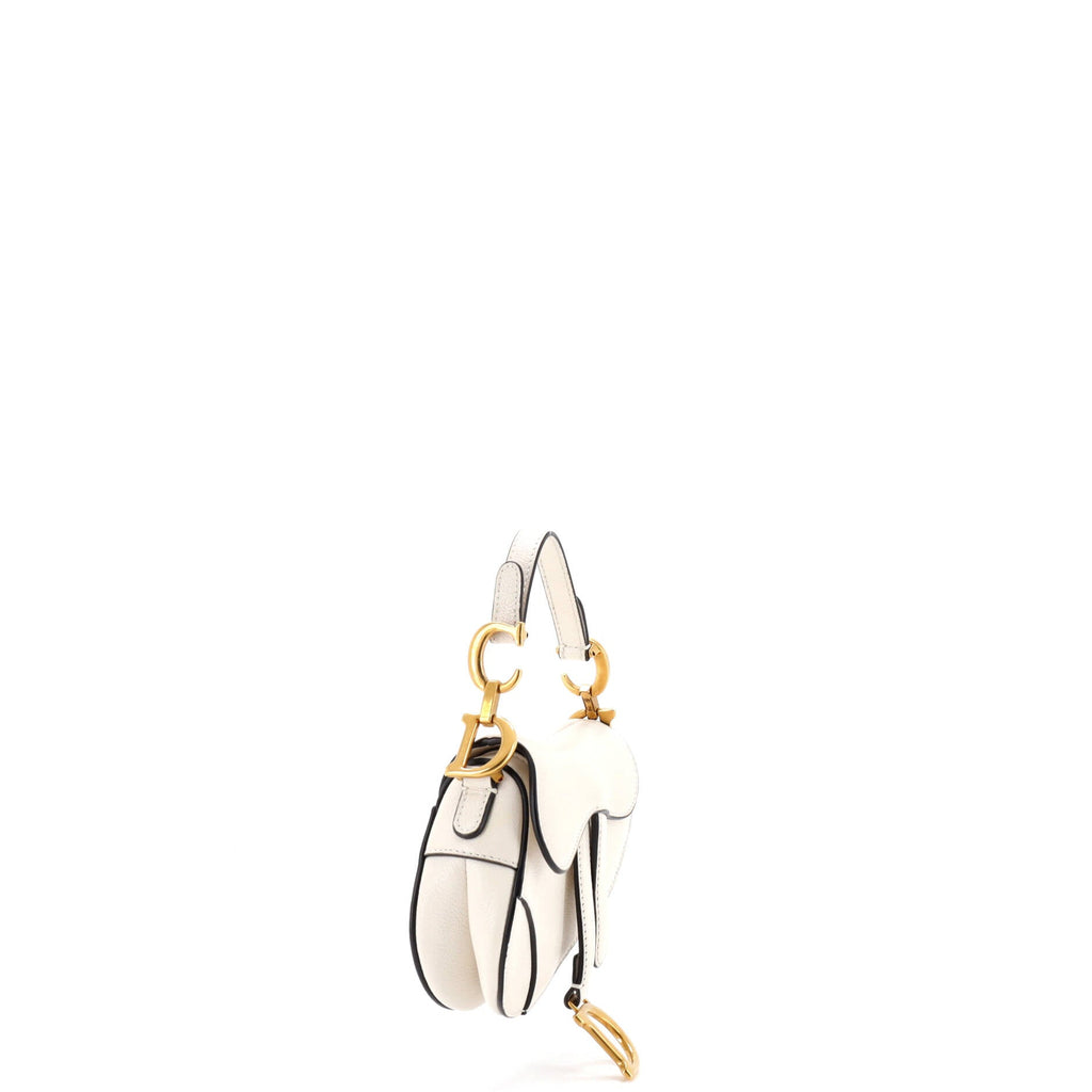 Saddle Handbag with Strap Leather Micro