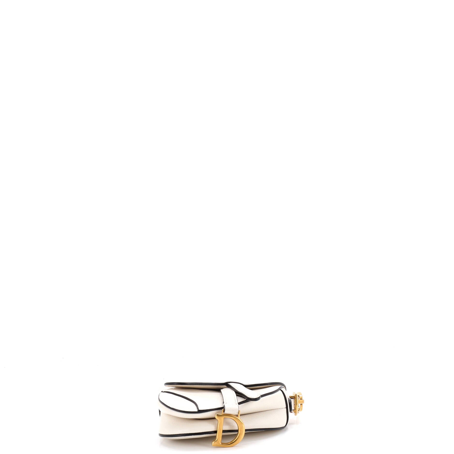 Saddle Handbag with Strap Leather Micro