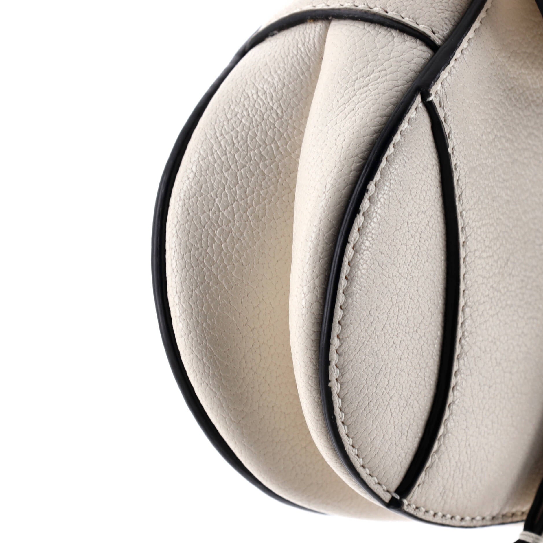 Saddle Handbag with Strap Leather Micro