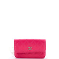 Pearl Strap CC Wallet on Chain Quilted Calfskin Mini