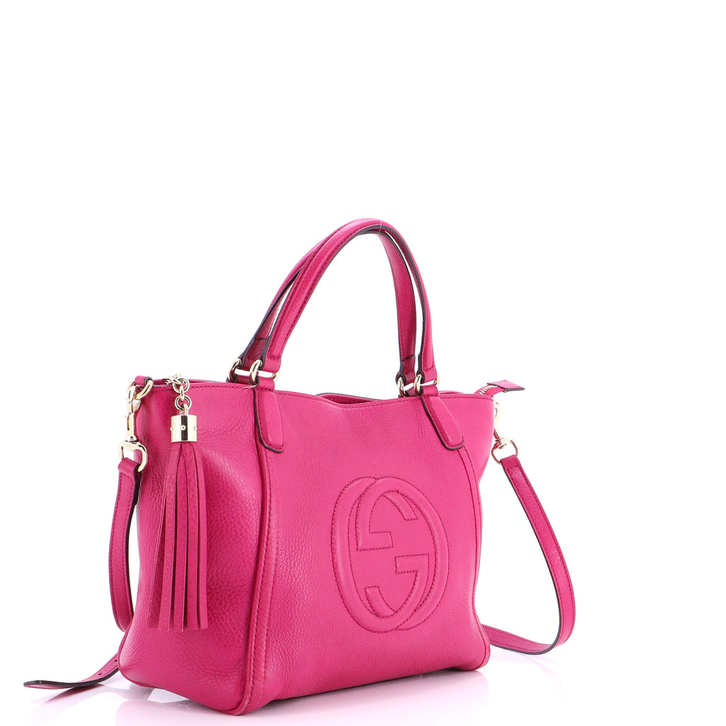Soho Convertible Top Handle Bag Leather Small