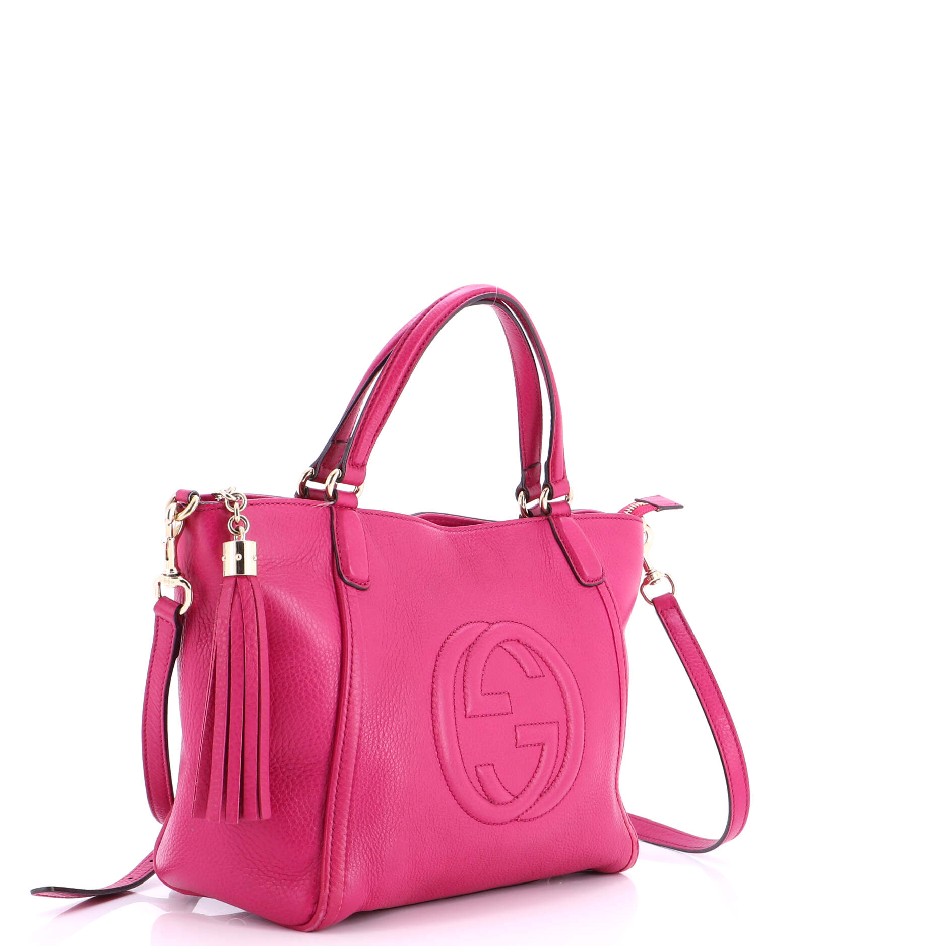 Soho Convertible Top Handle Bag Leather Small