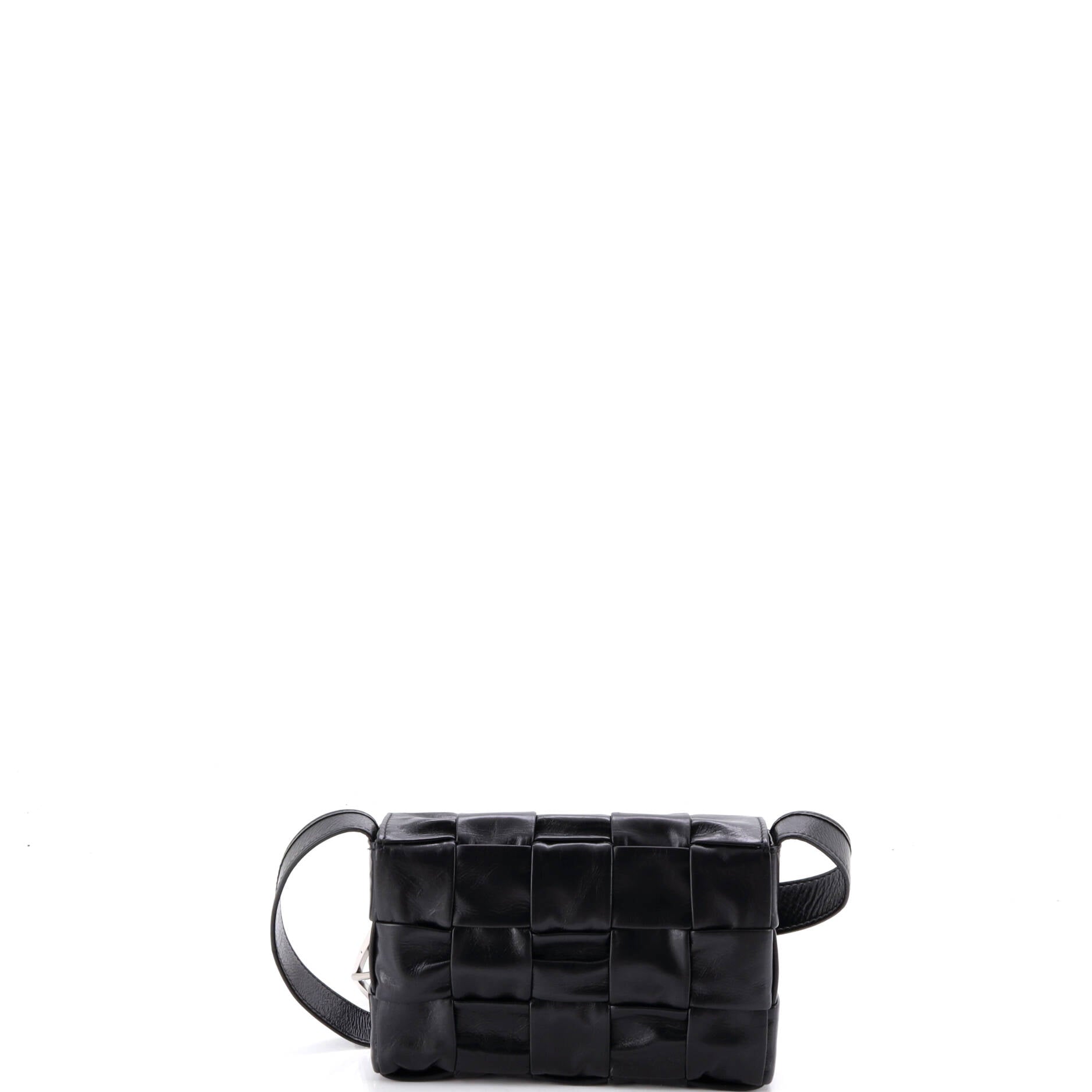 Cassette Crossbody Bag Maxi Intrecciato Leather Small