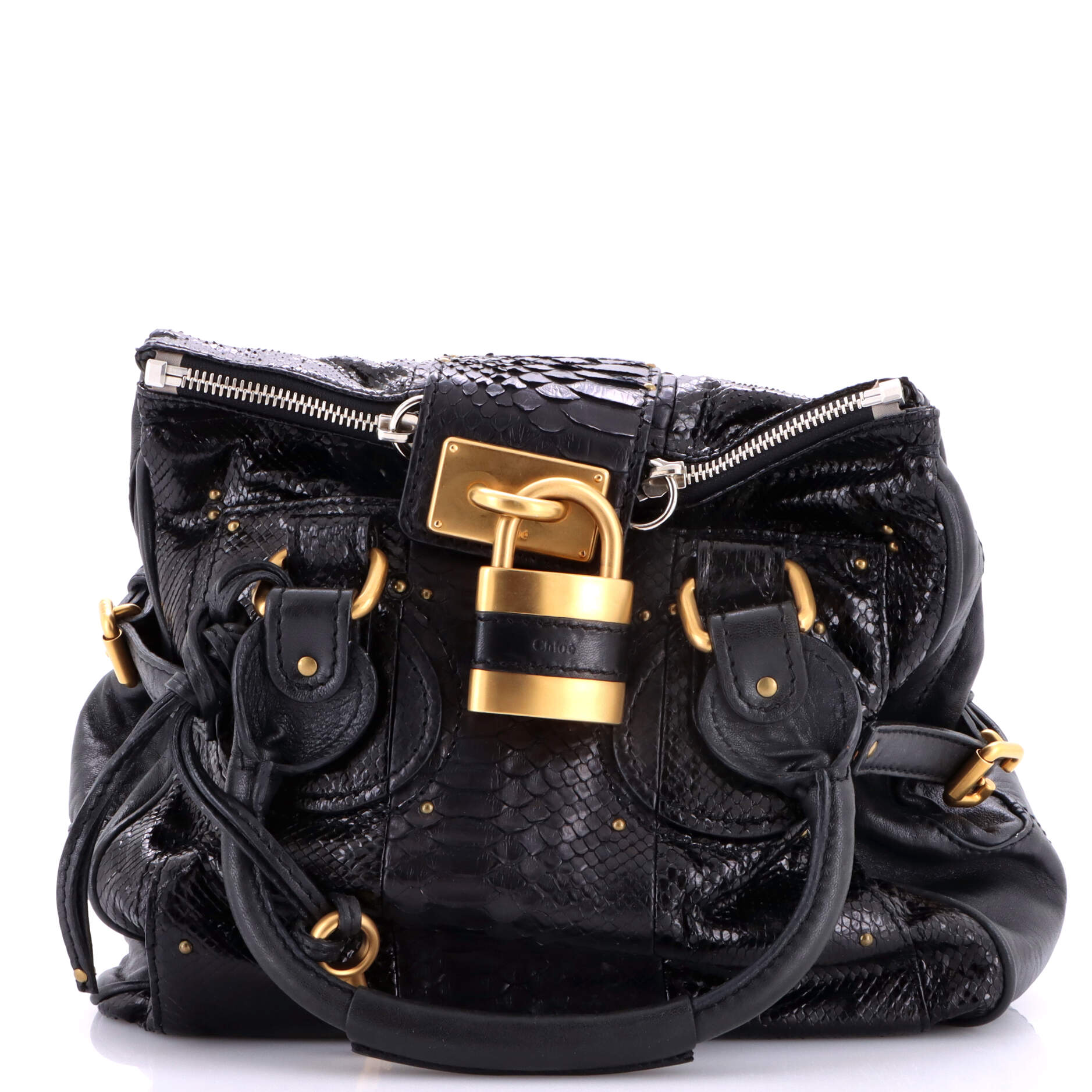 Paddington Tote Python Medium