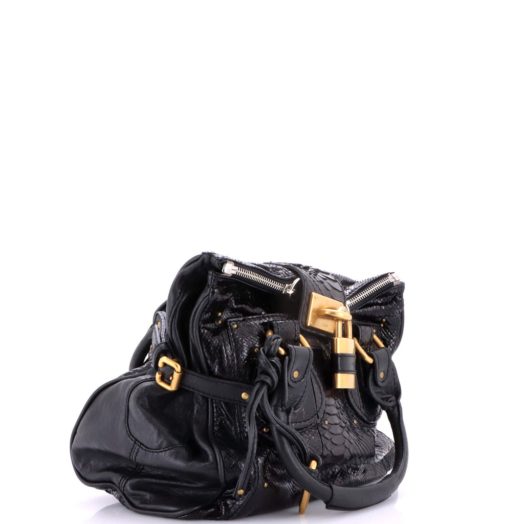 Paddington Tote Python Medium