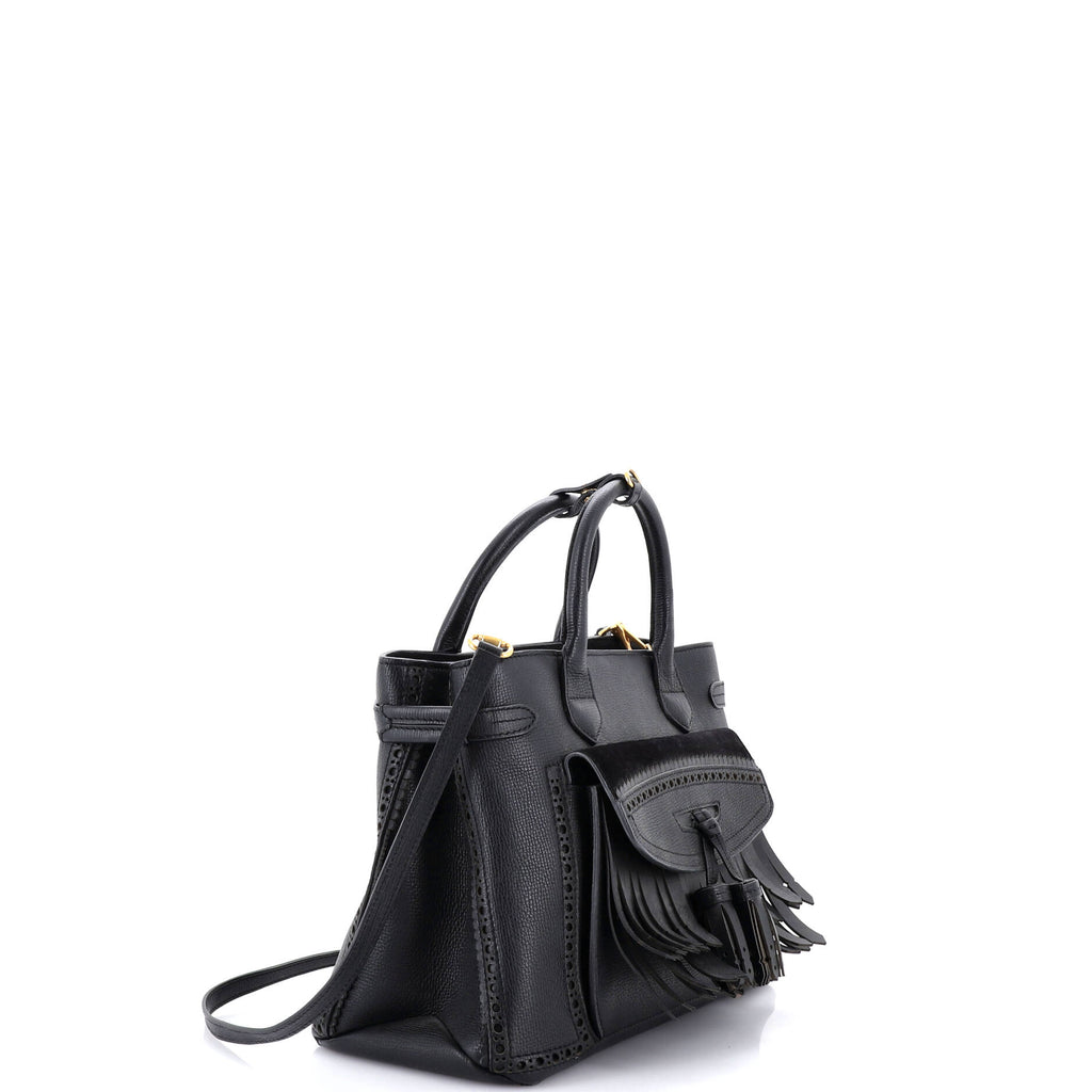 Brogues Tassel Banner Tote Leather Medium