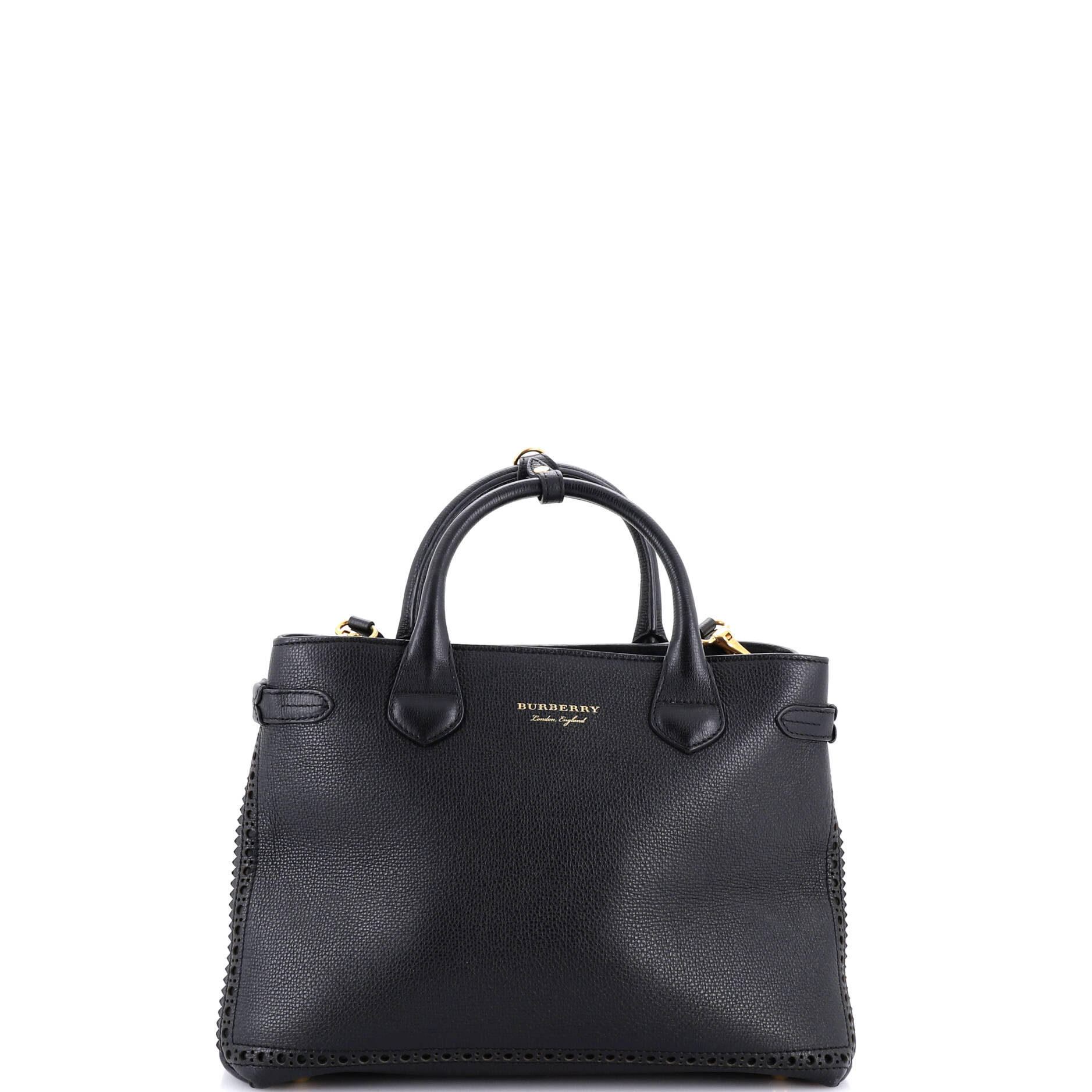 Brogues Tassel Banner Tote Leather Medium