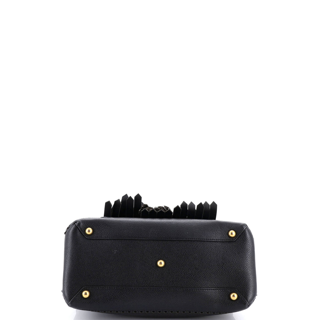 Brogues Tassel Banner Tote Leather Medium