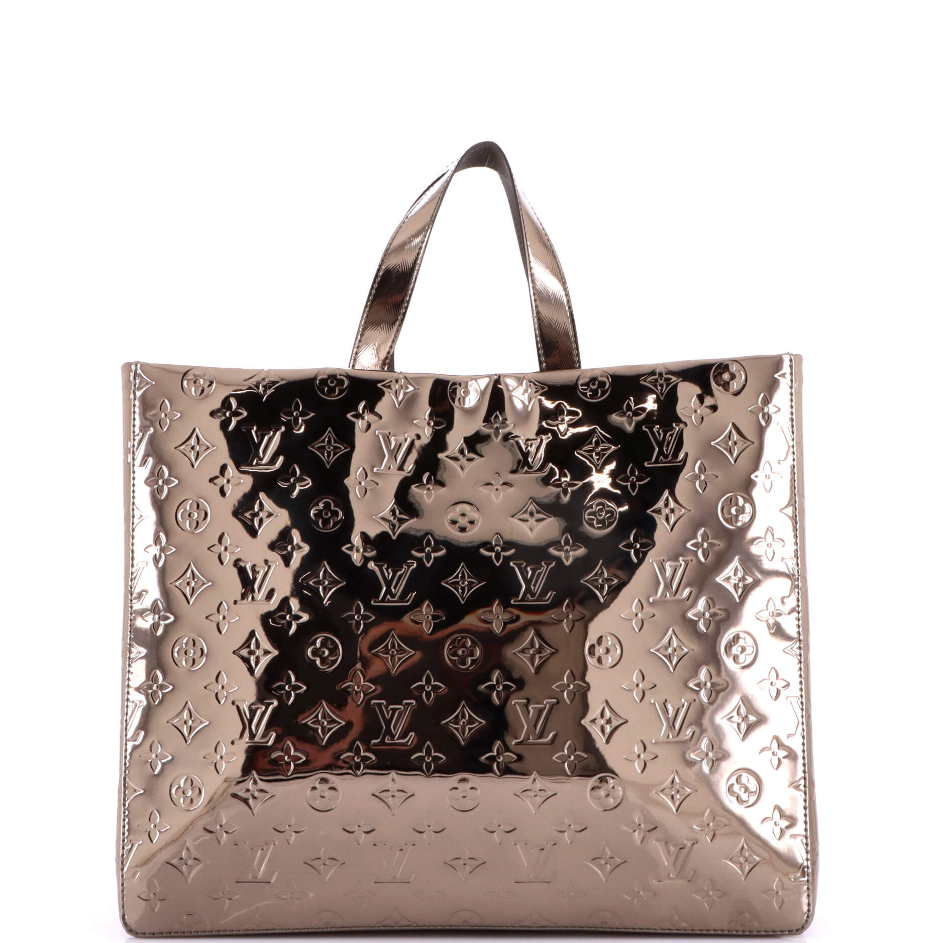 Shopper Tote Monogram Mirror Coated Canvas MM