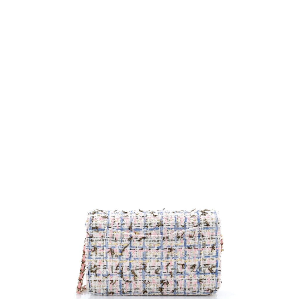Charms Wallet on Chain Quilted Tweed