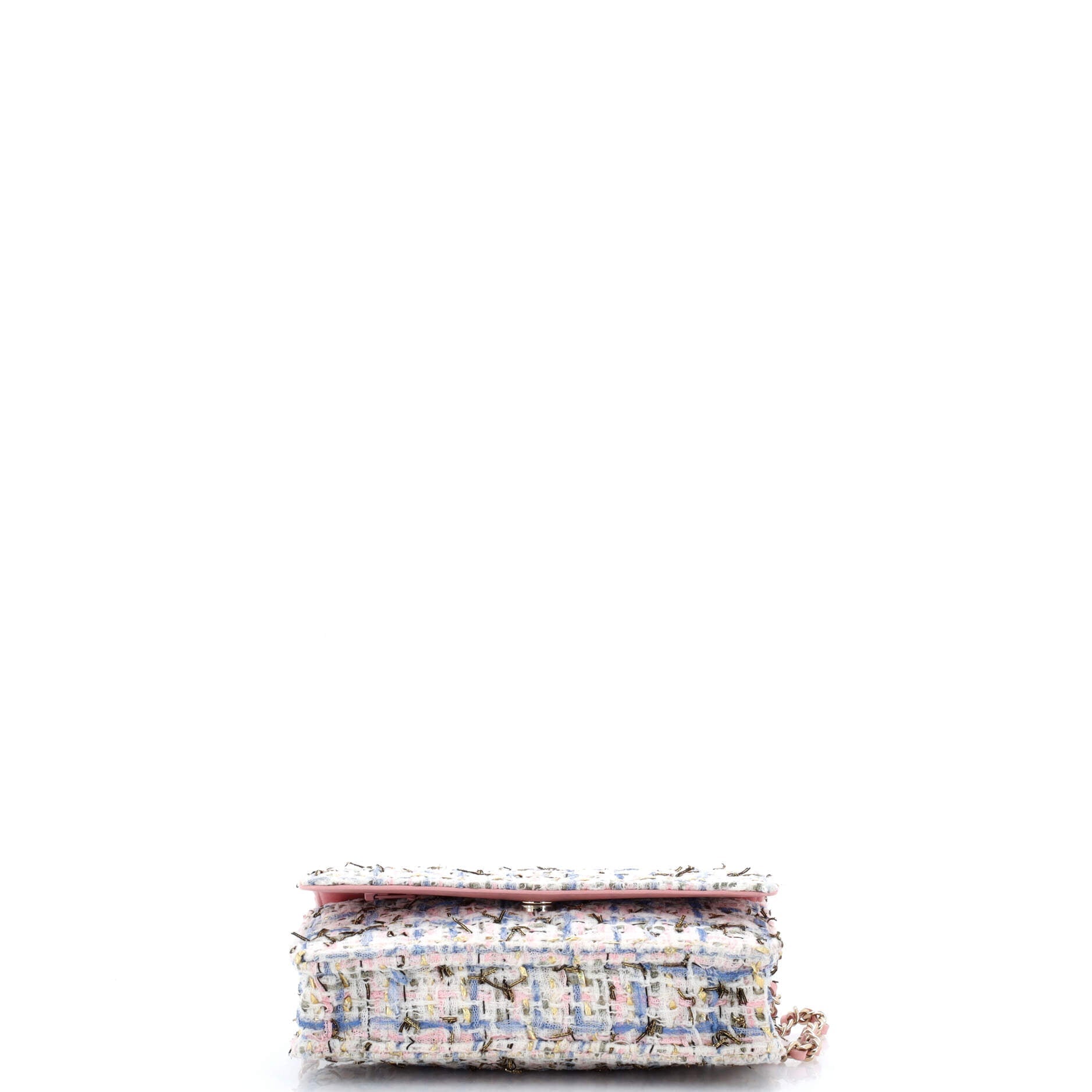 Charms Wallet on Chain Quilted Tweed