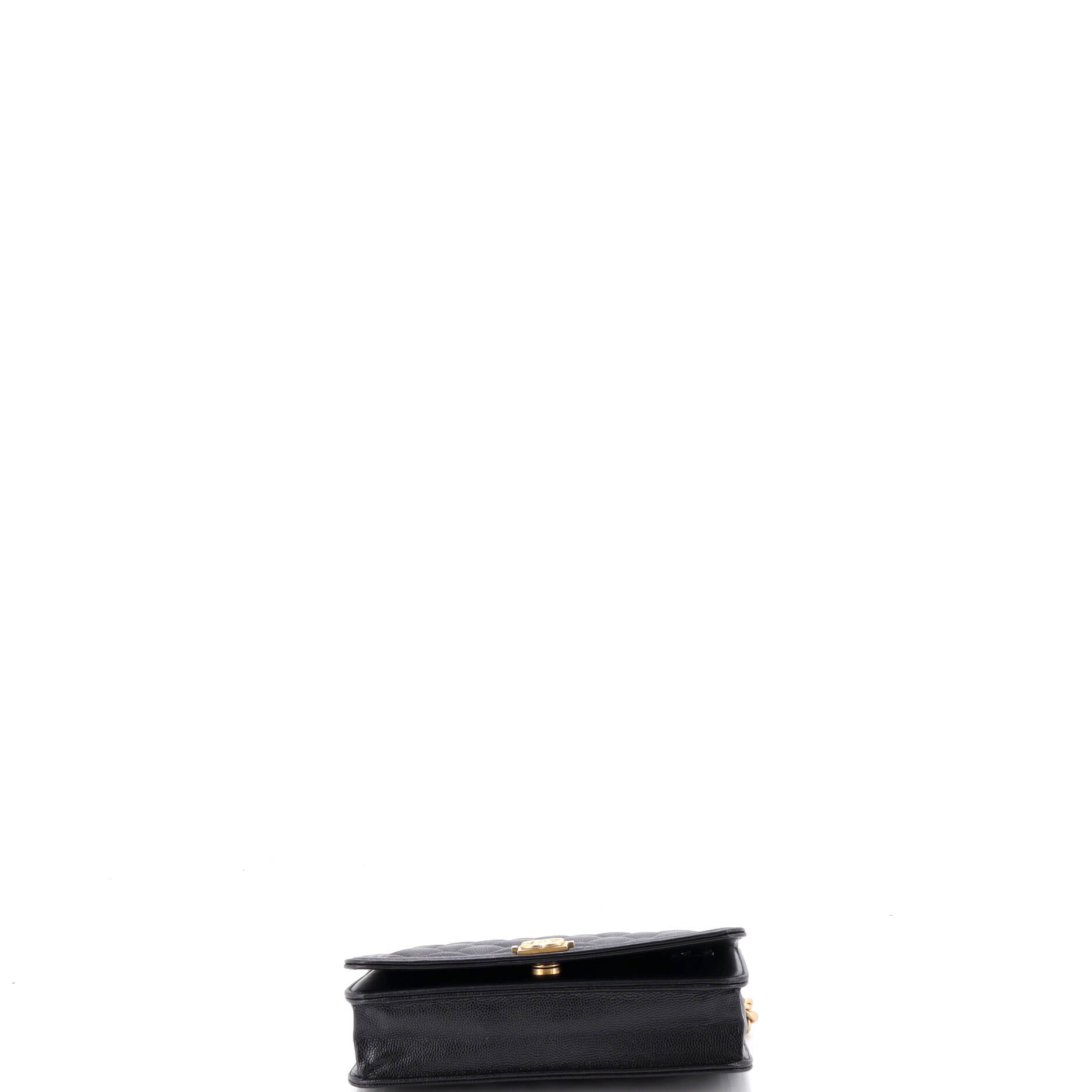 Boy Wallet on Chain Quilted Caviar