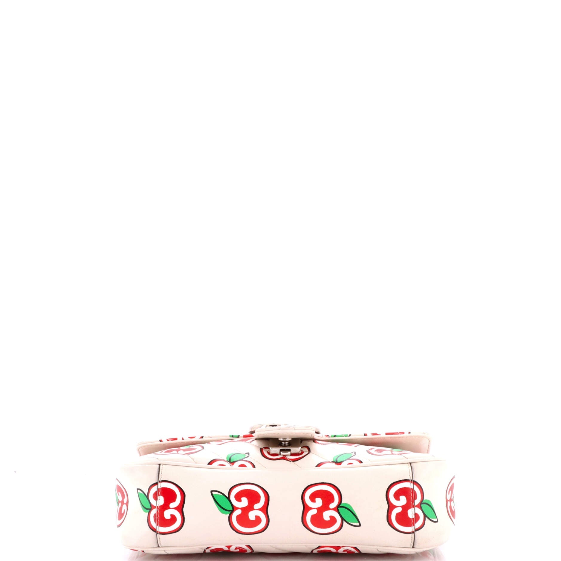 GG Marmont Flap Bag Printed Diagonal Quilted Leather Small