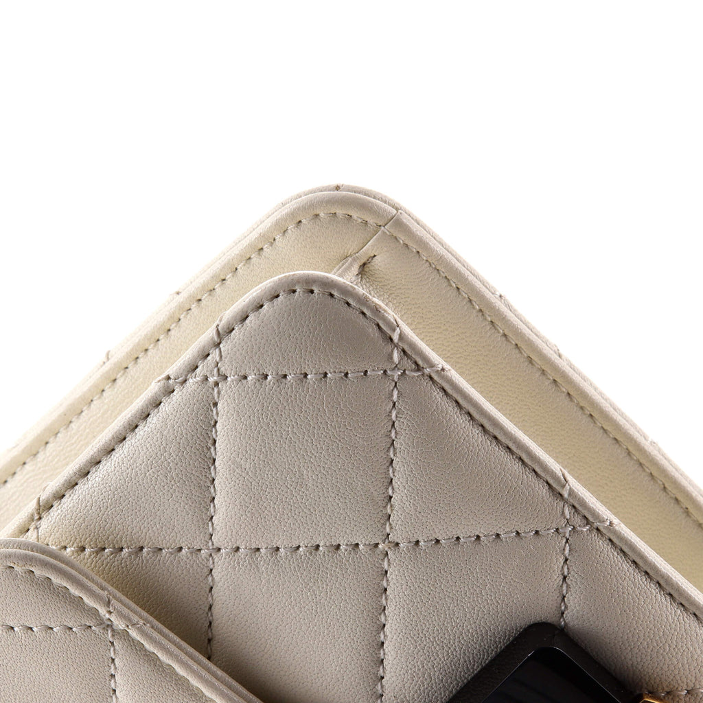 Beauty Lock Flap Bag Quilted Sheepskin Mini