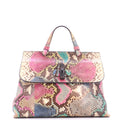 Bamboo Daily Top Handle Bag Python Medium