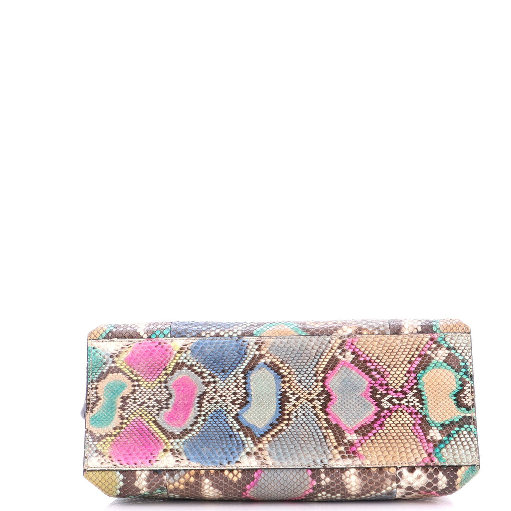 Bamboo Daily Top Handle Bag Python Medium