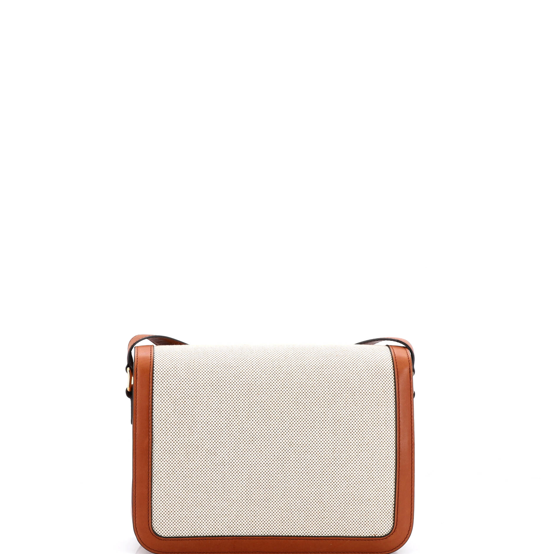 Triomphe Shoulder Bag Canvas with Leather Medium