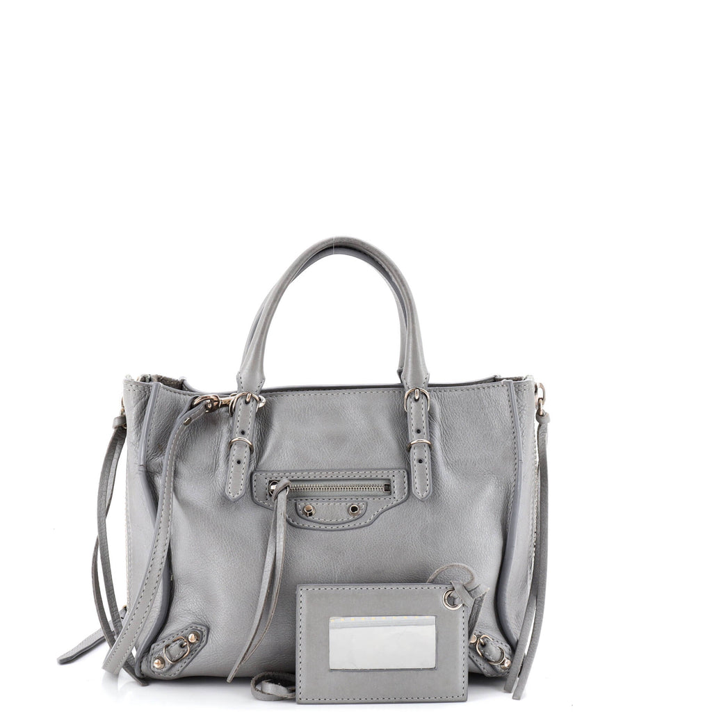 Papier A4 Zip Around Classic Studs Bag Leather Mini