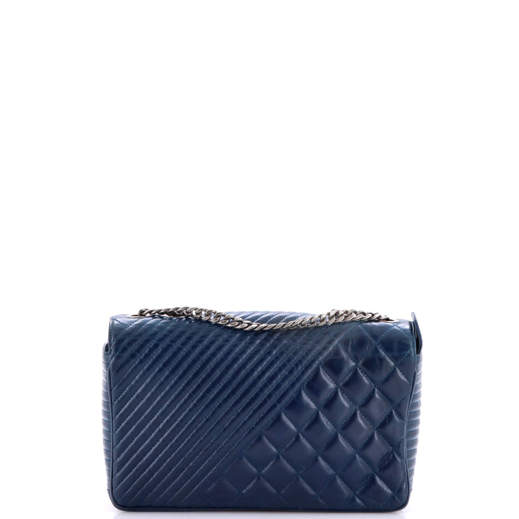 Coco Boy Flap Bag Quilted Aged Calfskin Medium