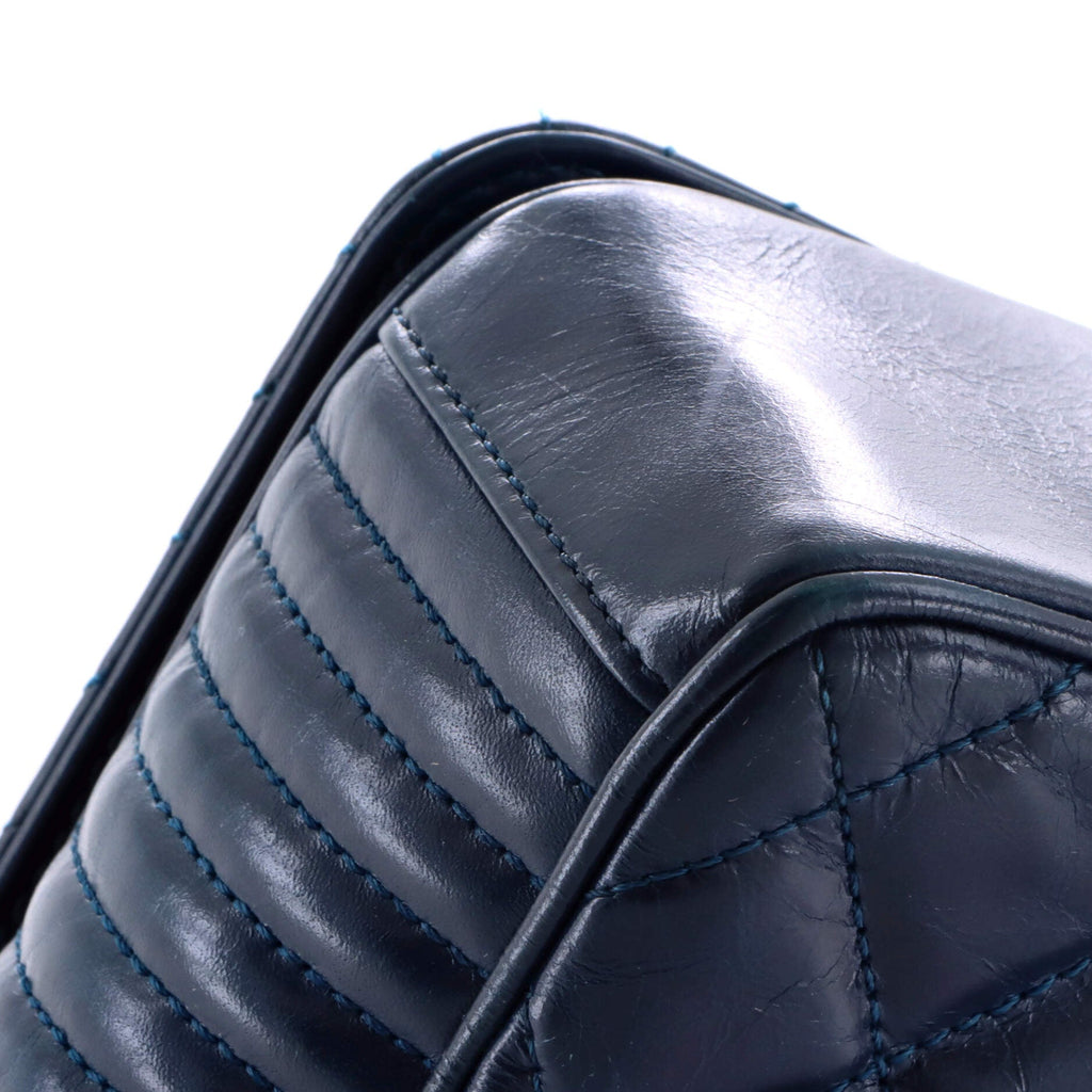 Coco Boy Flap Bag Quilted Aged Calfskin Medium